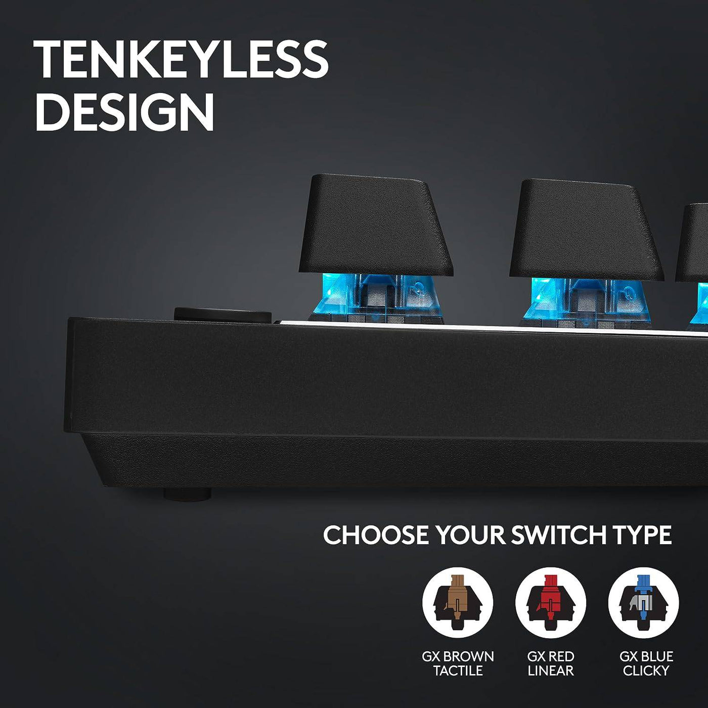 Teclado Logitech G Pro X TKL Inalámbrico / USB Tactile Switches (GX Brown)