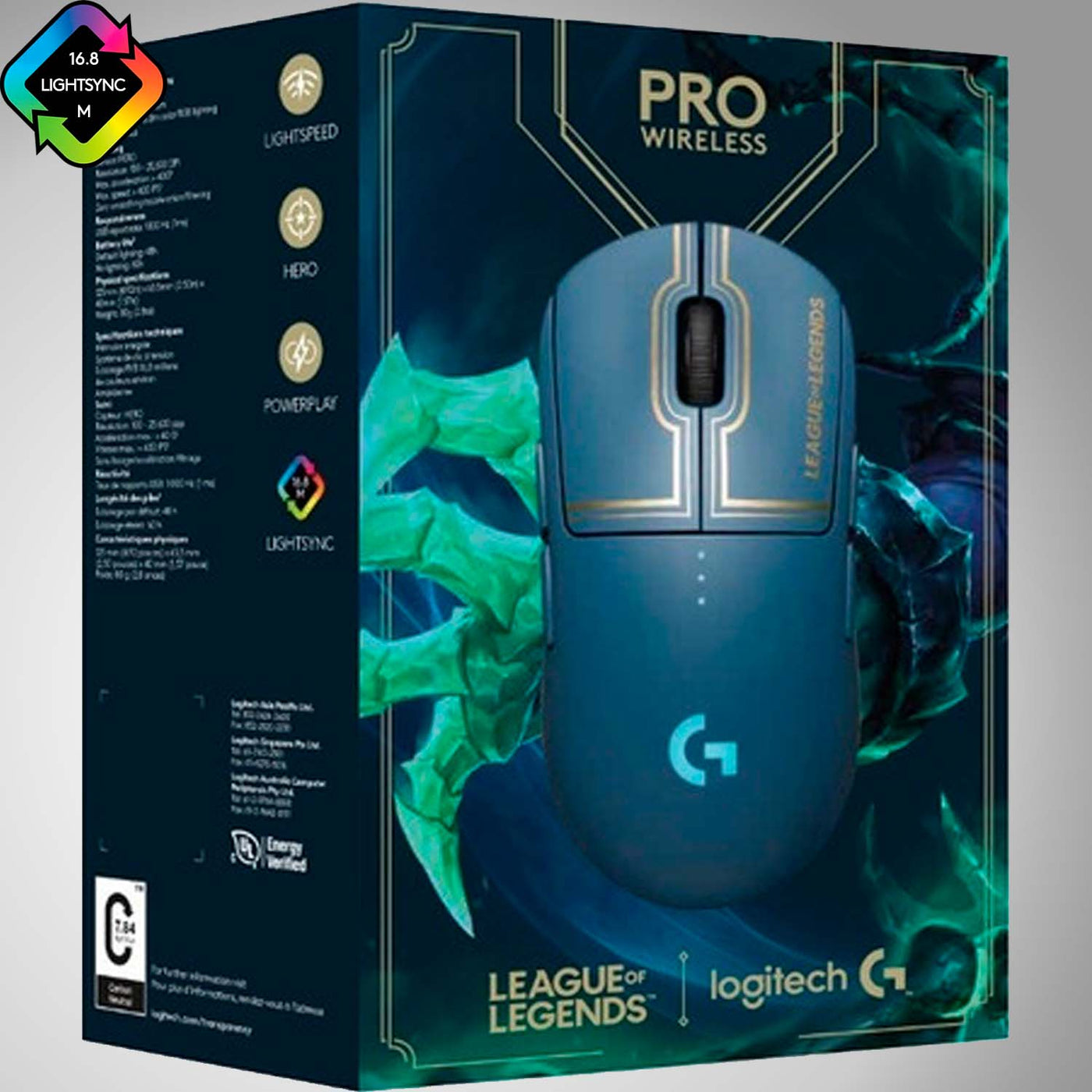 Mouse Gamer Logitech G Pro Wireless Edición League of Legends