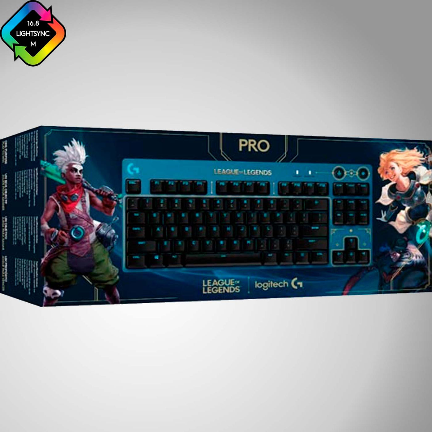 Teclado Gamer Logitech Pro Edición League of Legends RGB Mecánico