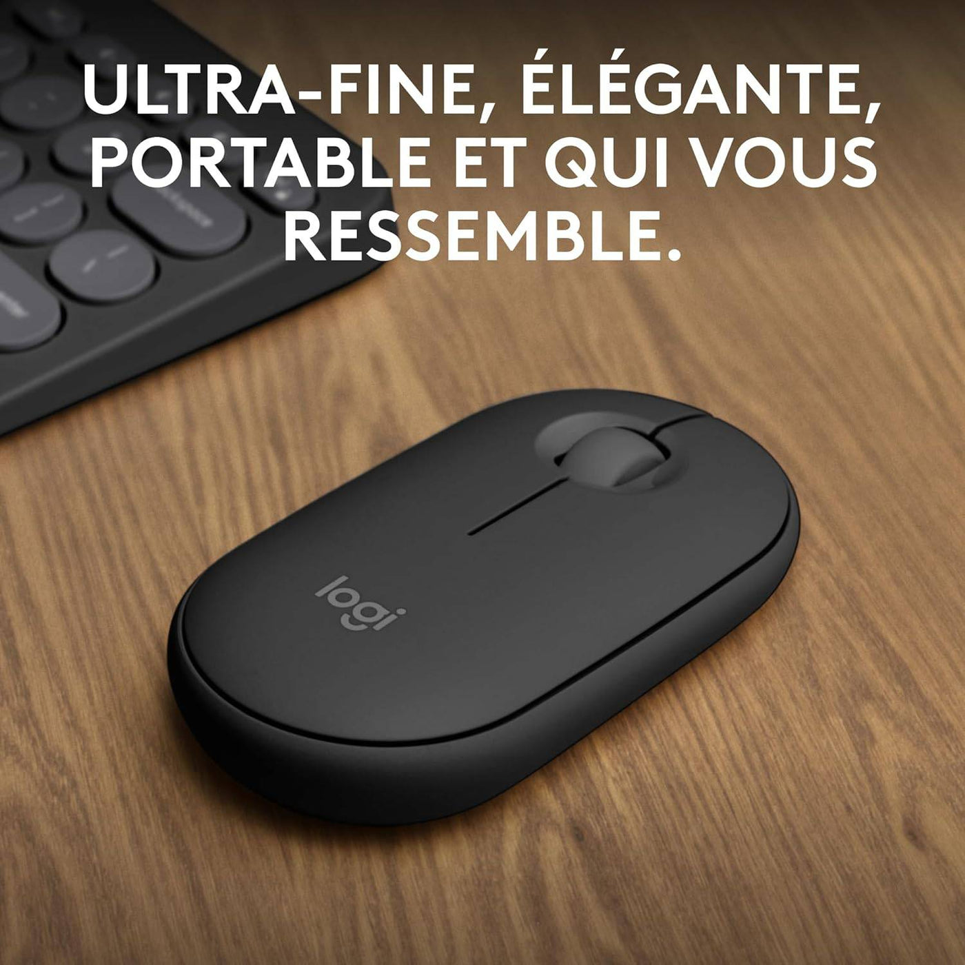 Mouse Pebble 2 M350S Bluetooth wireless ligero, personalizable, clics discretos, Easy-Switch, Windows, macOS, iPadOS, Android, ChromeOS - Achorao