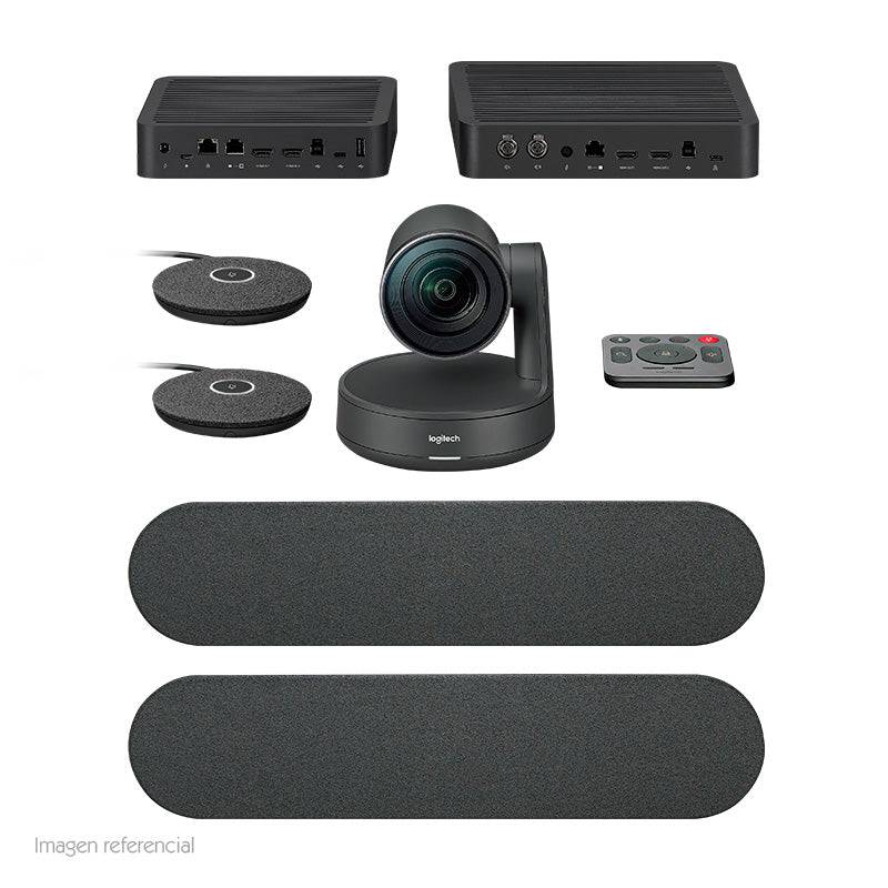 Cámara Logitech B2B Rally Plus Bundle 4K Large Room Black