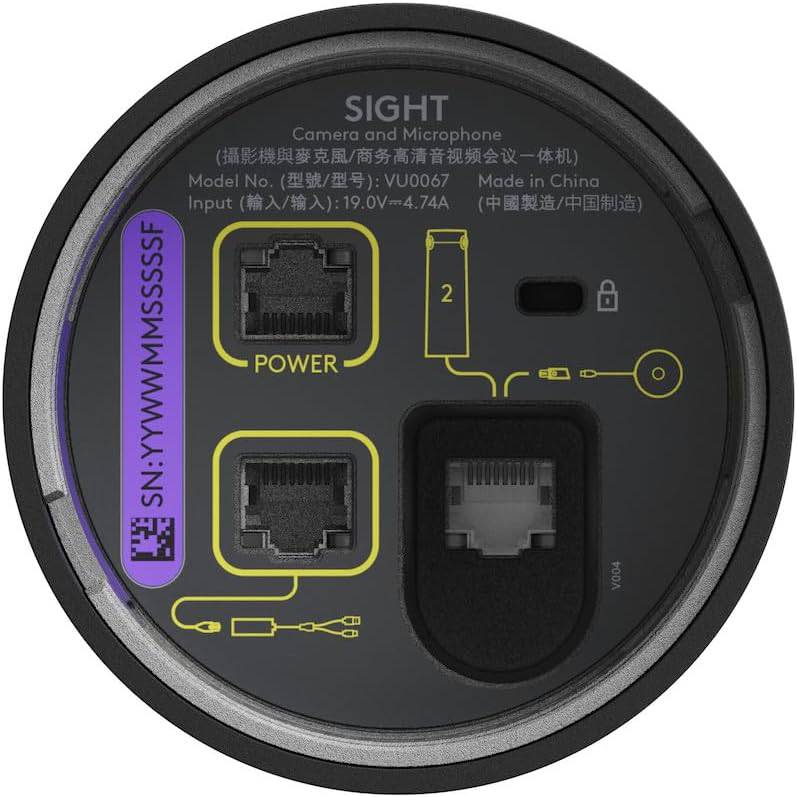 Cámara Logitech B2B Sight 2X4K 7-Mic Graphite - Achorao