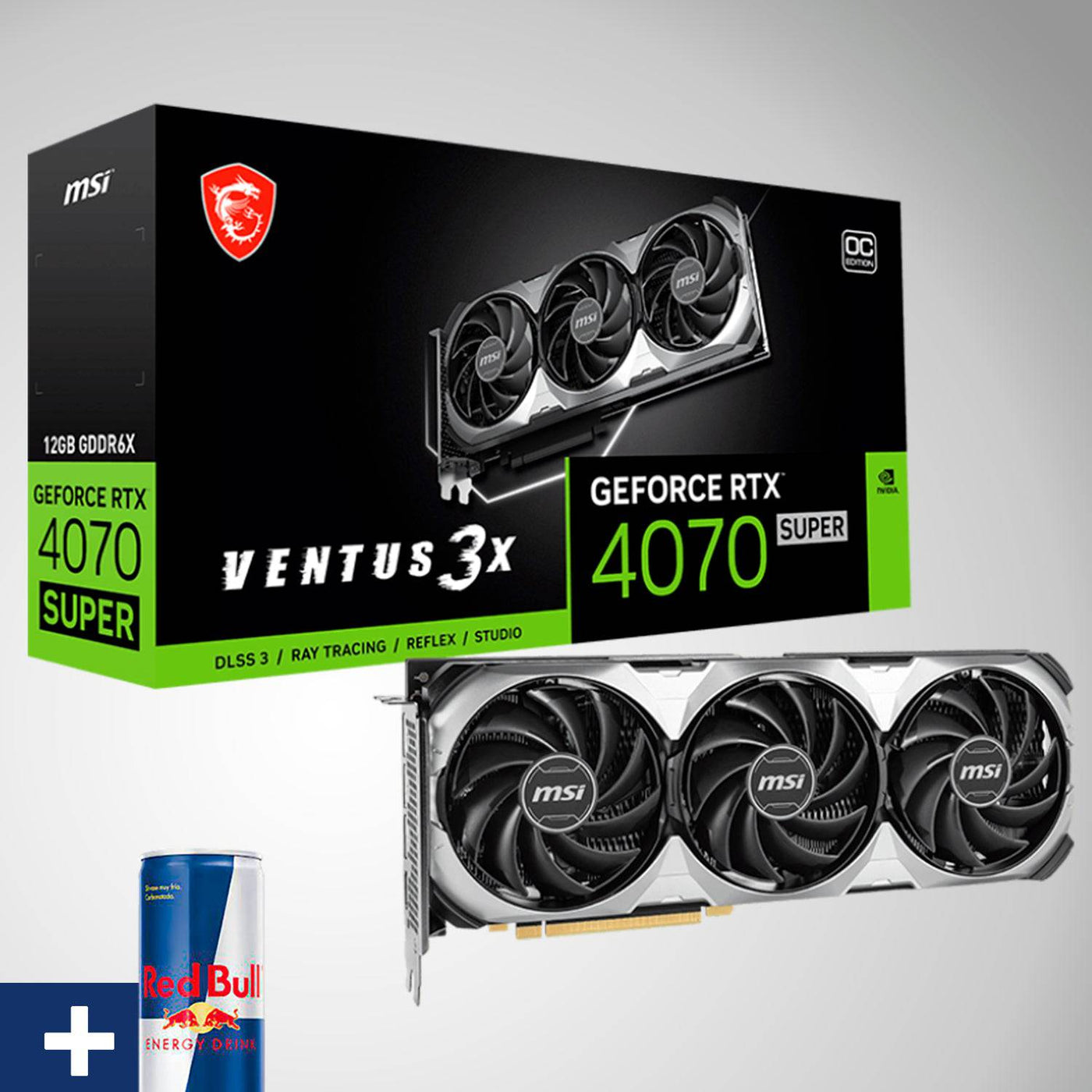 Tarjeta de video MSI NVIDIA GeForce RTX 4070 SUPER, 12GB GDDR6X, PCI-E Gen 4. Producto nuevo y sellado, listo para usar.