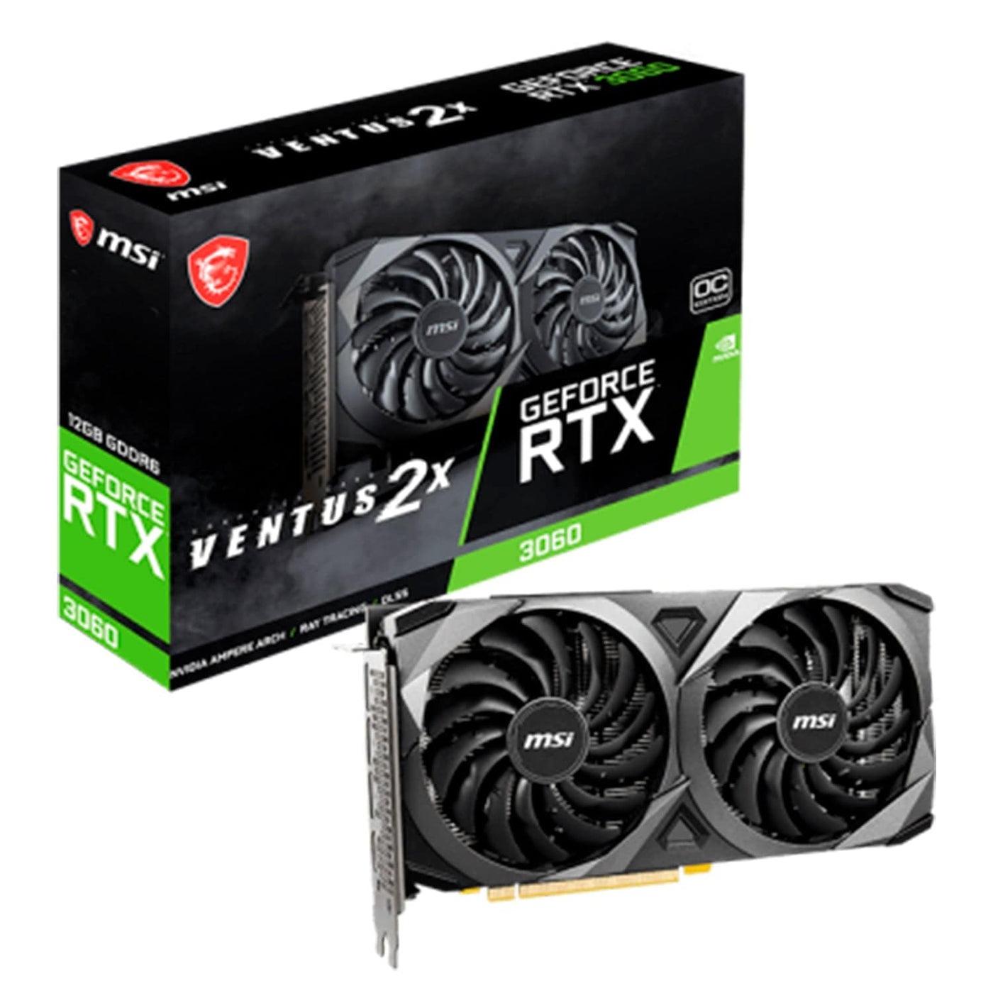 Tarjeta de video MSI GeForce RTX 3060 VENTUS 2X 12GB OC GDDR6 - Achorao