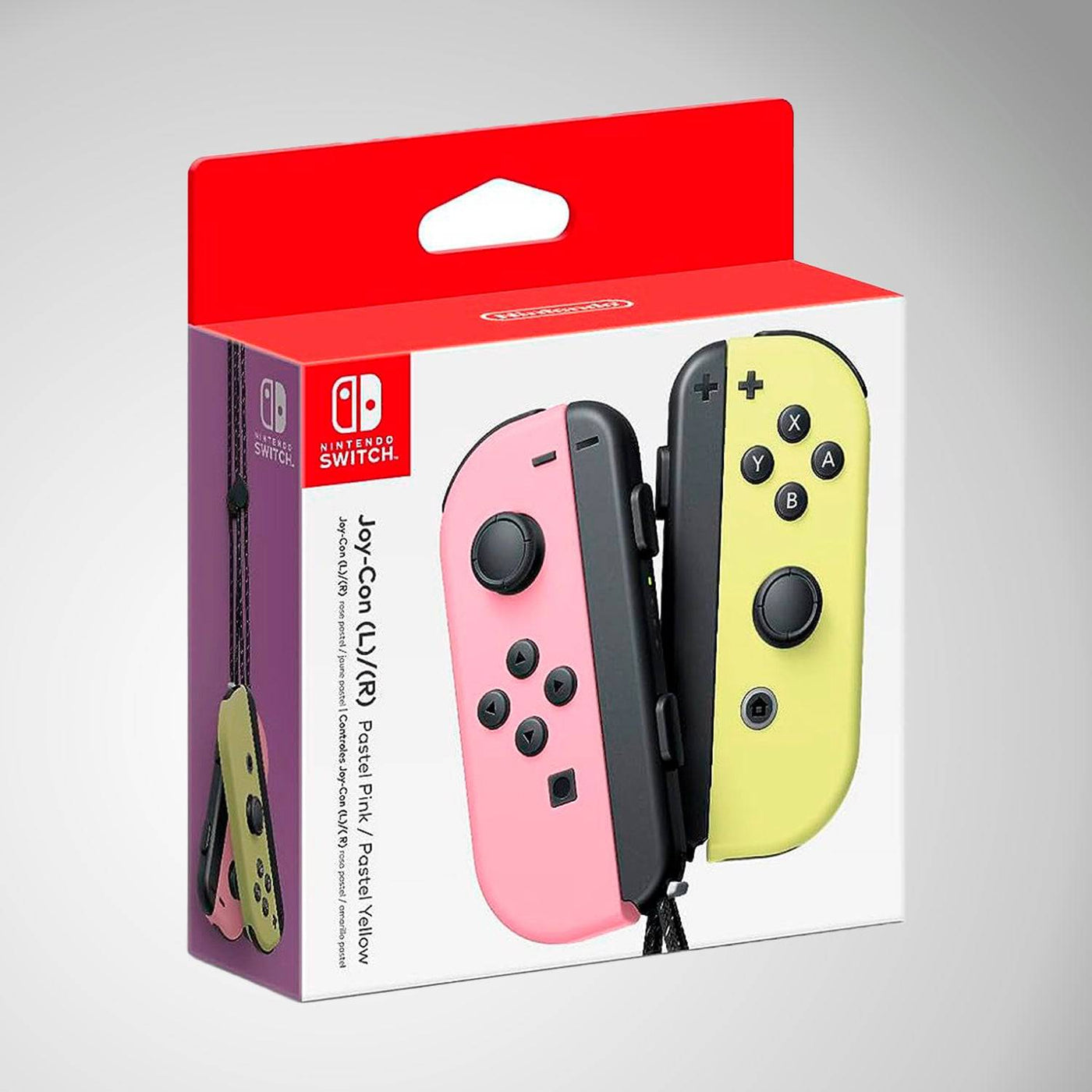 Controles Nintendo Switch Joycon Amarilla Rosado Pastel