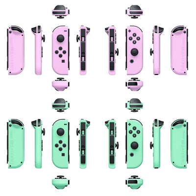 Controles Nintendo Switch JOYCON Purple Green Pastel