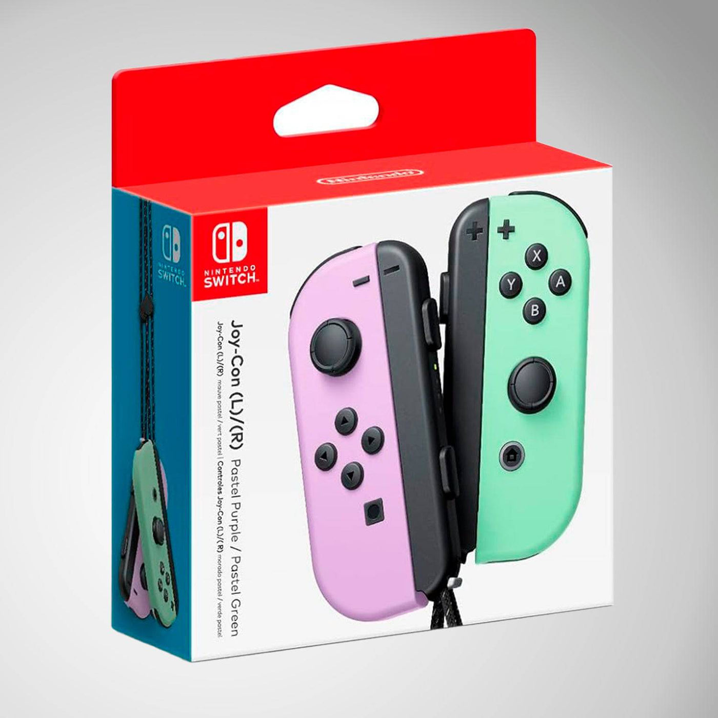 Controles Nintendo Switch JOYCON Purple Green Pastel