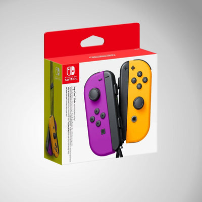 Mando Nintendo Switch Joy Con Purple Neón y Orange Neón - Achorao