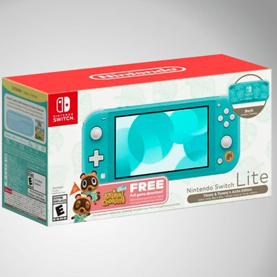 NINTENDO Switch Lite 32GB Turquesa edicion Aloha de Tendo y Nendo Animal Crossing - Achorao