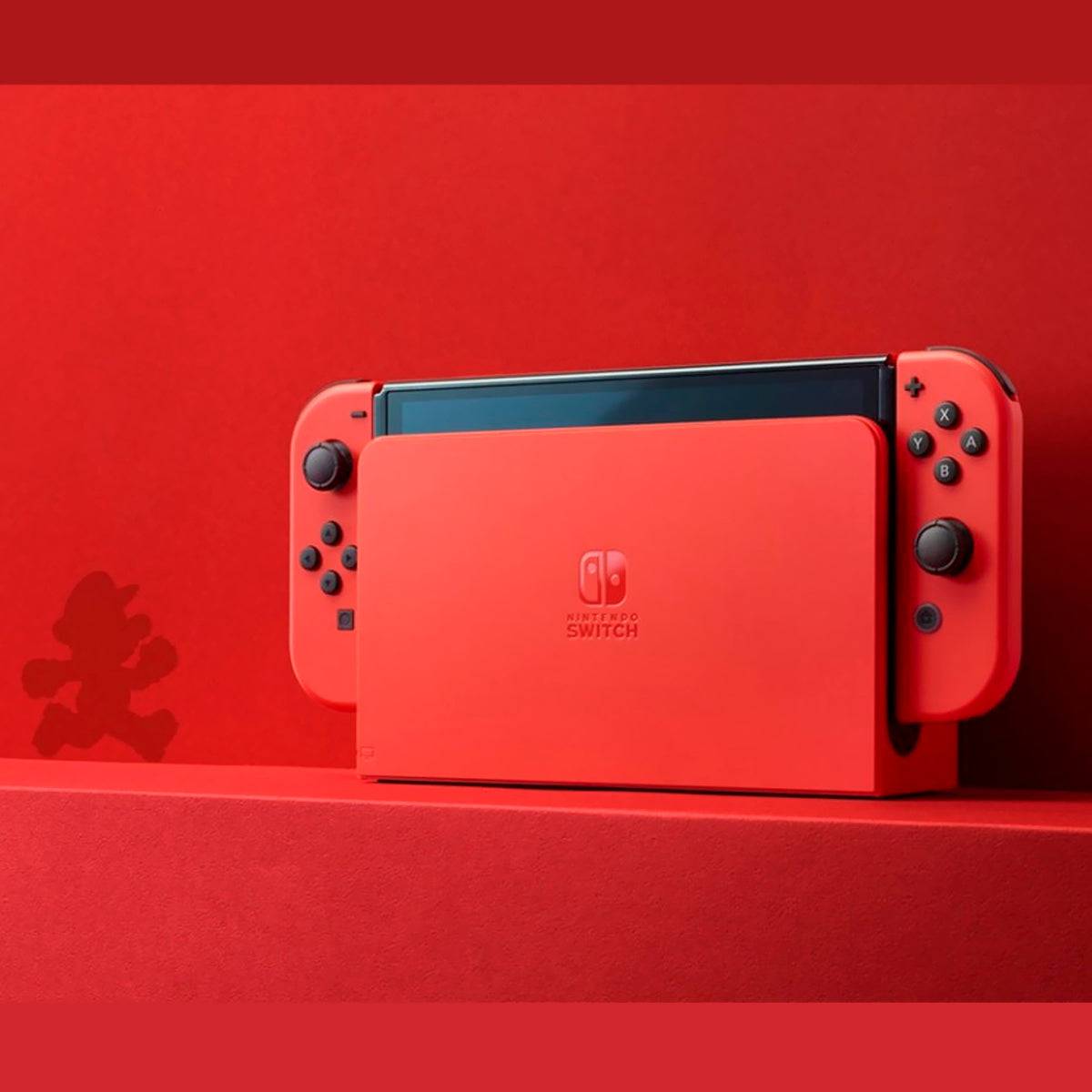 Nintendo Switch Oled Mario Red