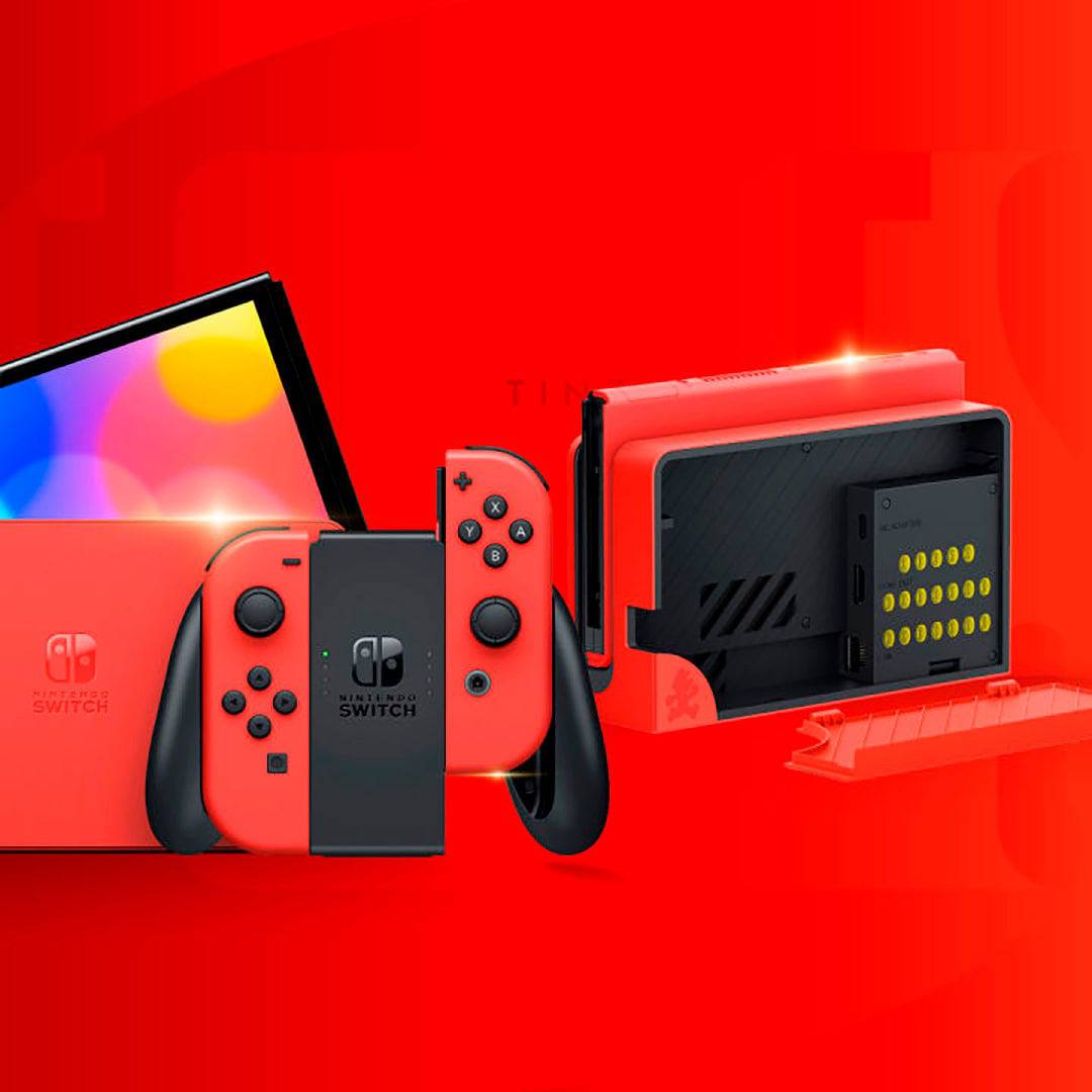 Nintendo Switch Oled Mario Red