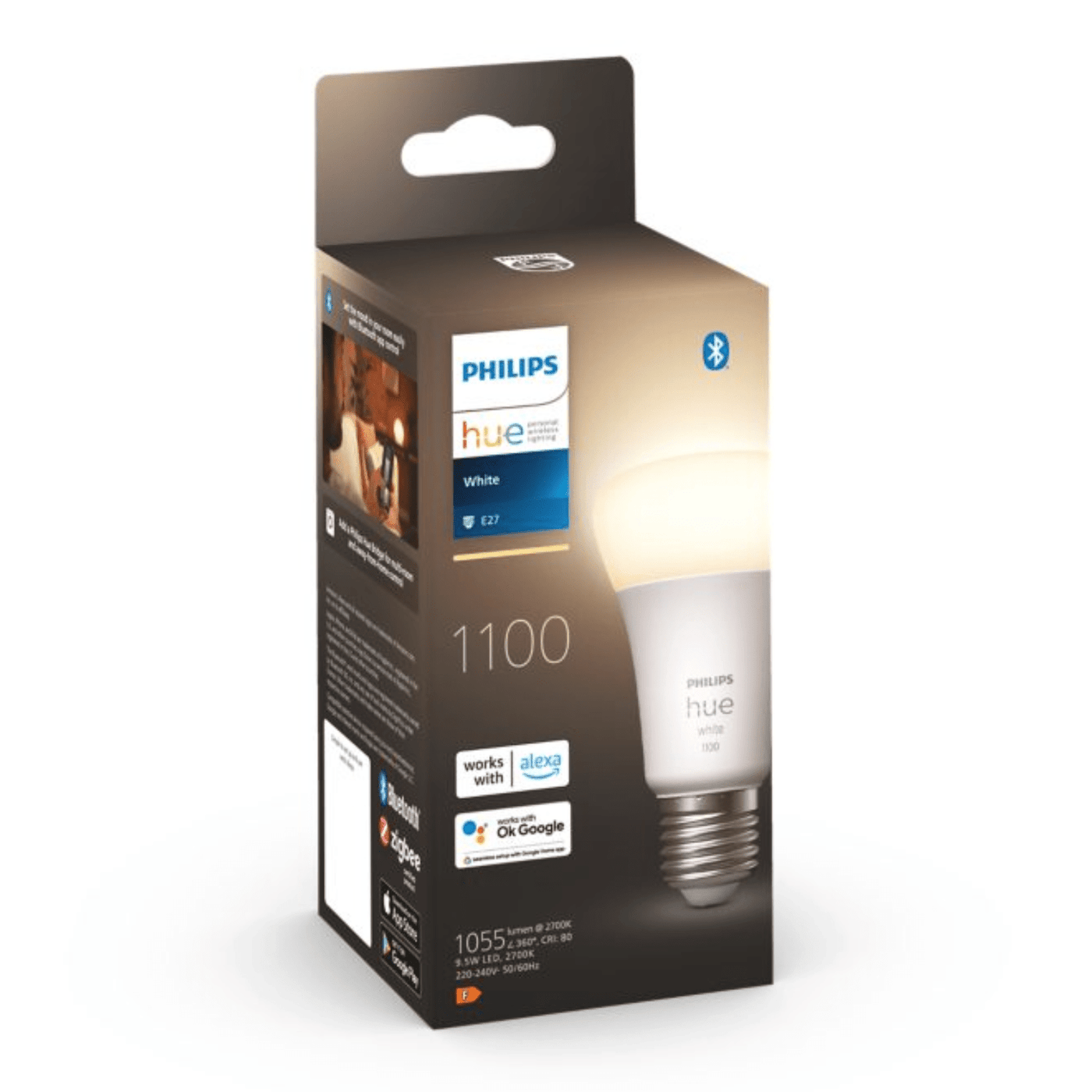 Foco Philips Hue A60  E27 Luz Calida 9.5W BT