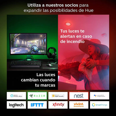 Focos Inteligentes Philips Hue Started Kit 3+ Bridge Color BT