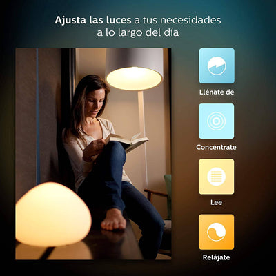 Focos Inteligentes Philips Hue Started Kit 3+ Bridge Color BT