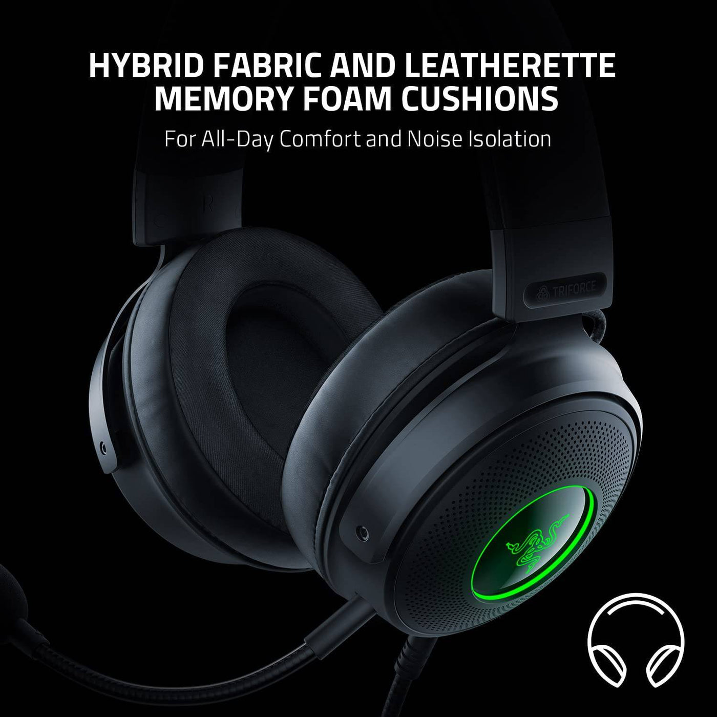 Audífono Razer Kraken V3 triforce THX HYPERCLEAR RGB Chroma 7.1 Mic