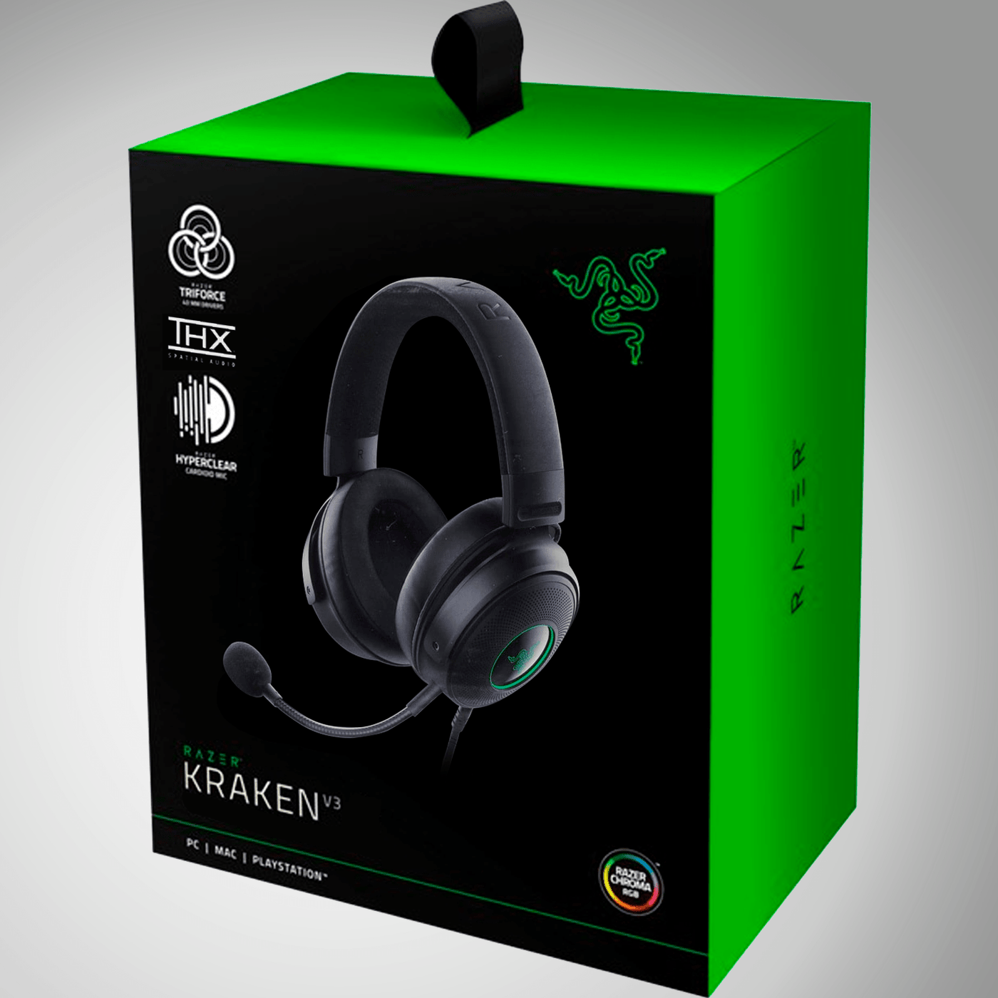 Audífono Razer Kraken V3 triforce THX HYPERCLEAR RGB Chroma 7.1 Mic