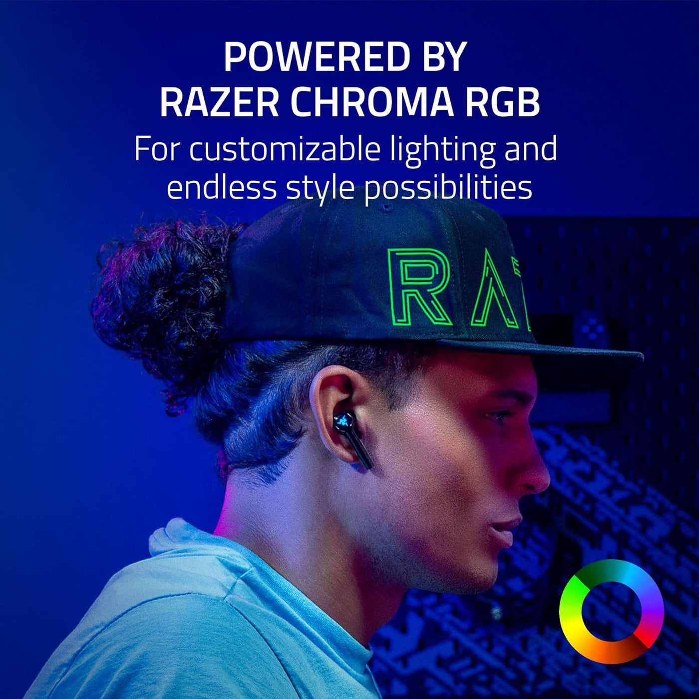 Audifonos inalambricos Razer hammerhead pro hyperspeed wireless PC Ps5 Switch smarthphone ANC carga rápida 30H BT RGB - Achorao