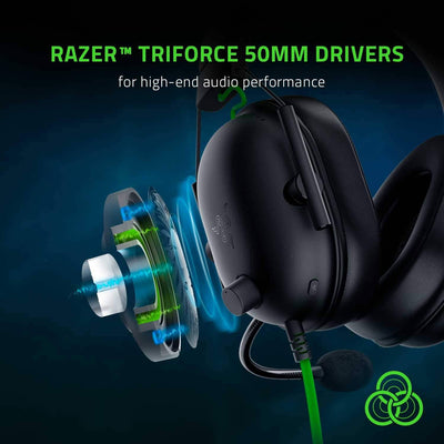 Audífonos Razer Blackshark V2 X USB HyperClear Noise Cancelling