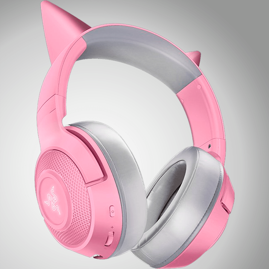 Audífonos Razer Kraken BT Kitty Edition Chroma THX Quartz