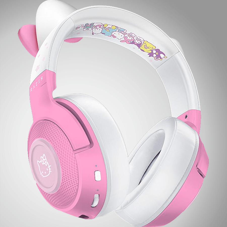 Audífonos Razer Kraken Hello Kitty Wireless Baja Latencia USB