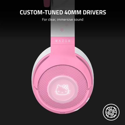 Audífonos Razer Kraken Hello Kitty Wireless Baja Latencia USB