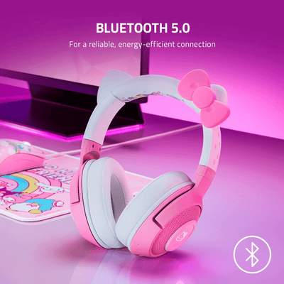 Audífonos Razer Kraken Hello Kitty Wireless Baja Latencia USB