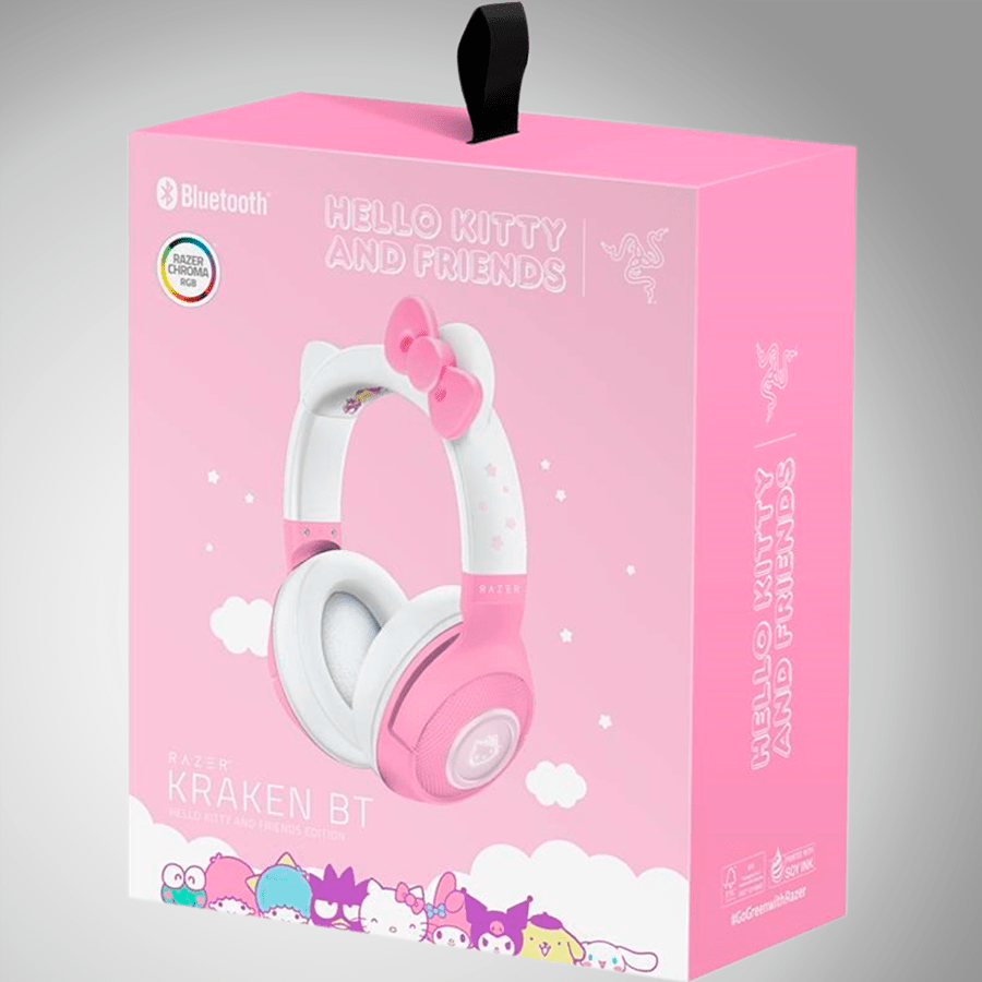 Audífonos Razer Kraken Hello Kitty Wireless Baja Latencia USB