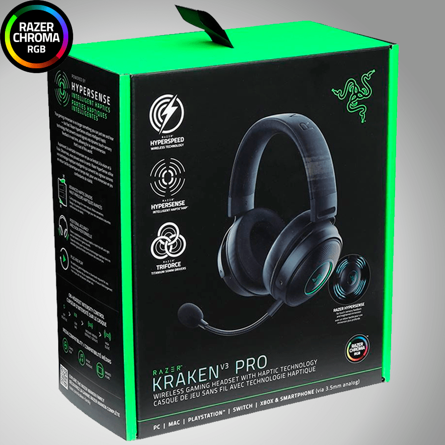 Audífonos Razer Kraken V3 Pro Wireless Hypersense THX Audio