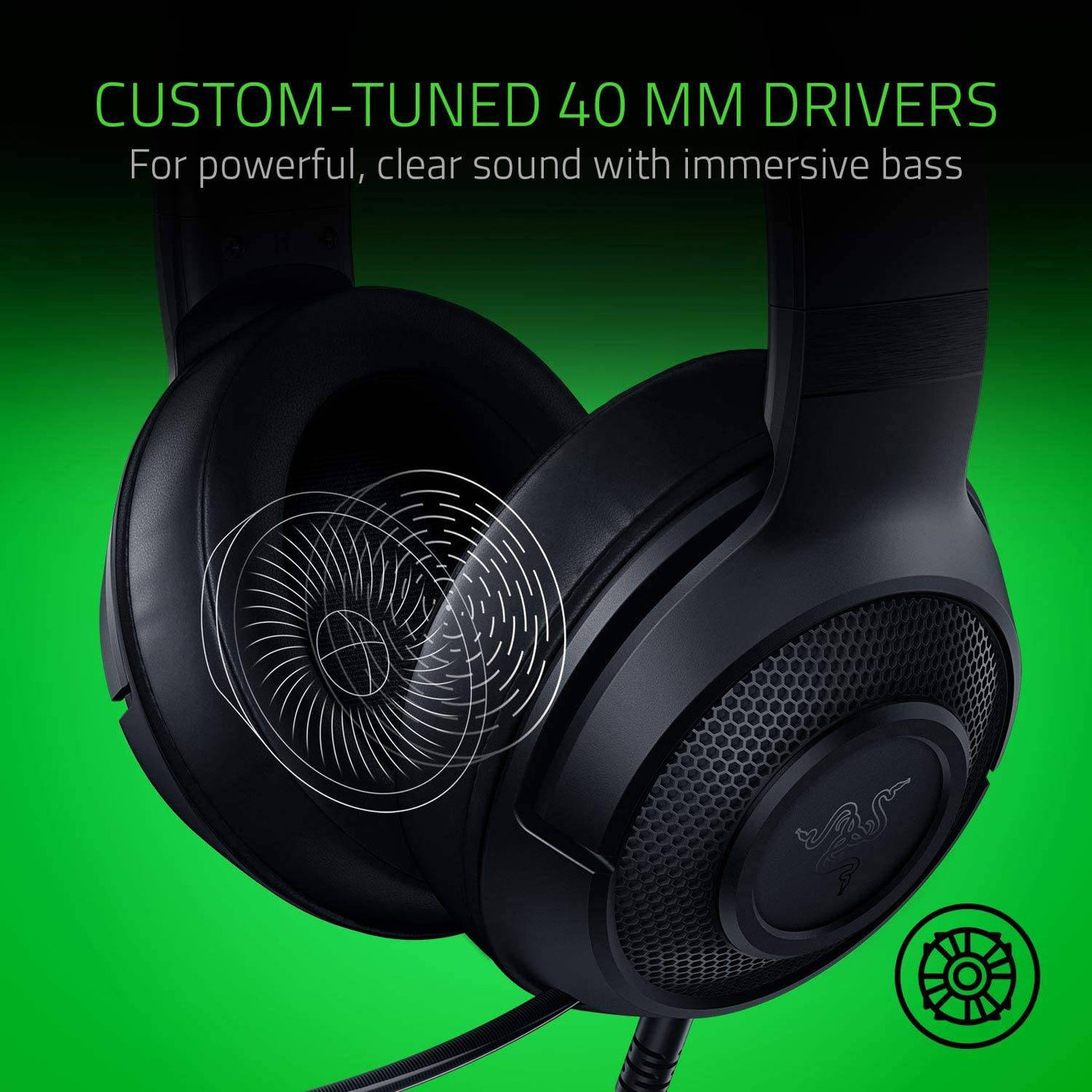 Audífonos Razer Kraken X Lite Surround Audio Posicional