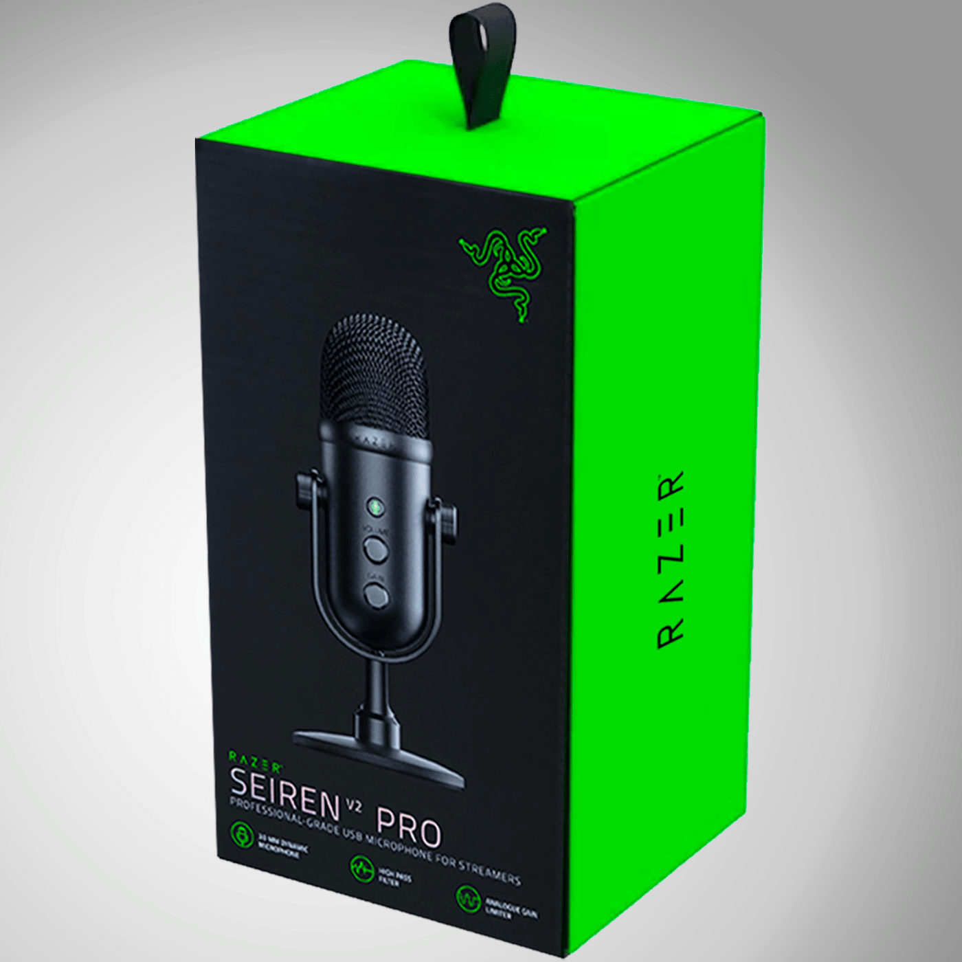 Micrófono Razer Seiren V2 Pro Condensador p/ Contenido USB(P163B)