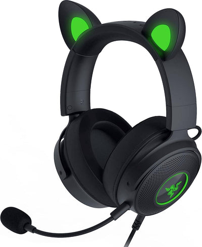 Audífonos c/micro Kraken Kitty V2 Pro Chroma Razer Usb con orejas intercambiables