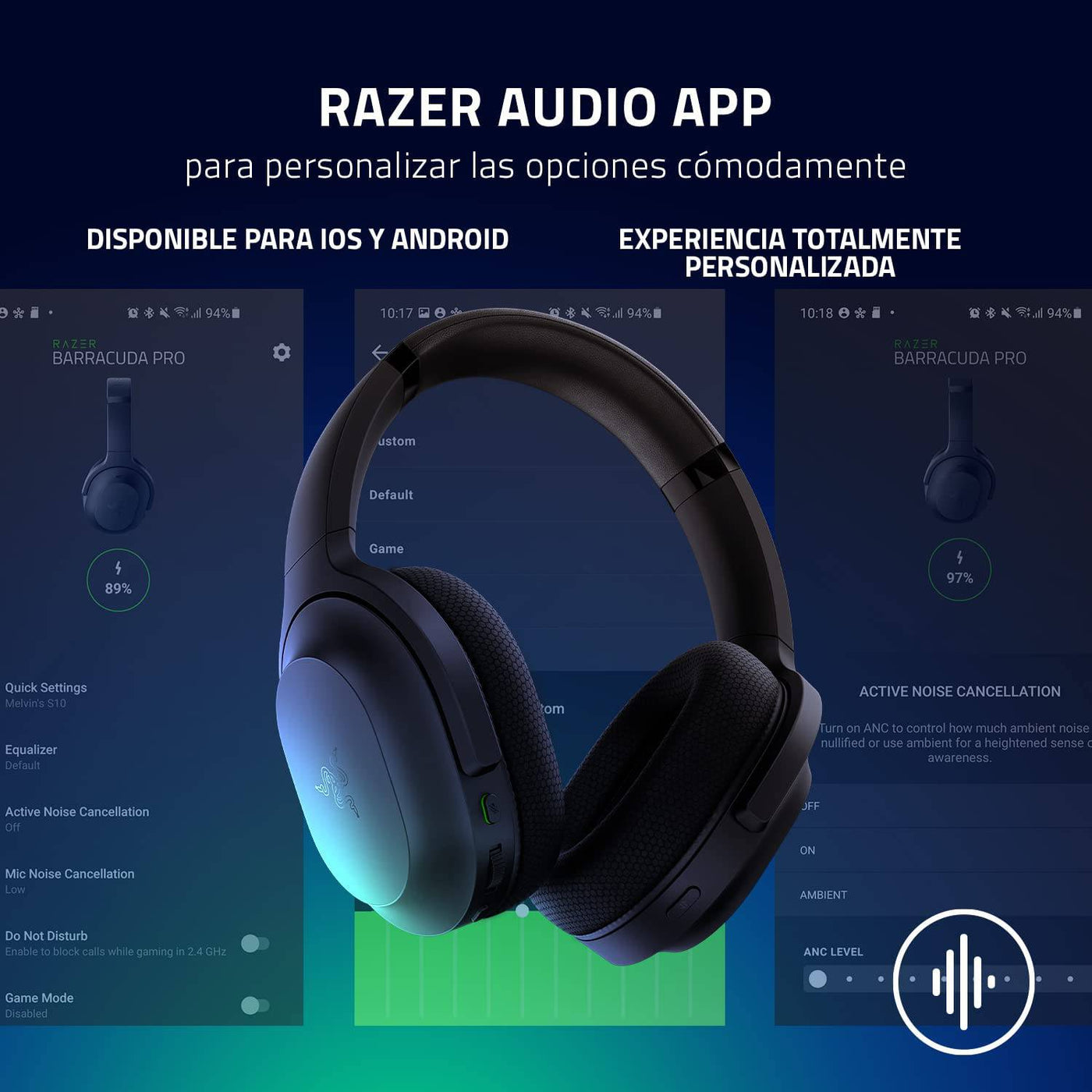 Audífonos Razer Barracuda Wireless 2.4GHZ Bluetooth THX