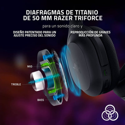 Audífonos Razer Barracuda Wireless 2.4GHZ Bluetooth THX