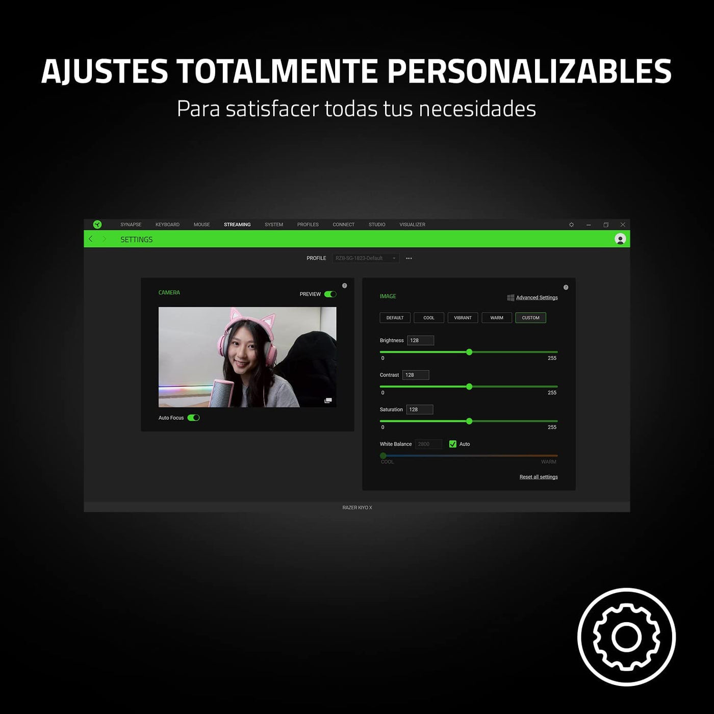 Cámara Web Kiyo X para Streaming hasta 60Fps Plug n Play