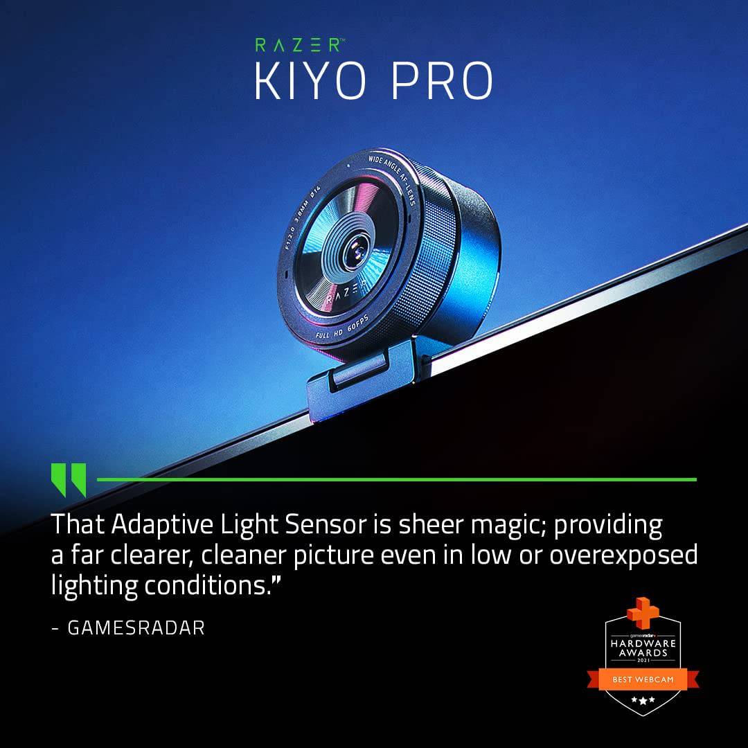 Camara Web Razer Kiyo Pro Full HD 1080p a 60fps USB 3.0 - Achorao