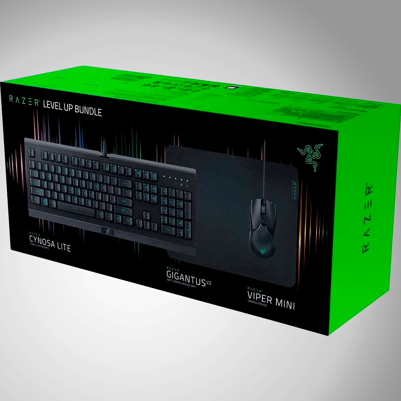 Kit Razer Level Up Bundle Teclado Cynosa Lite + Mouse Viper MIni + Gigantus V2(P163B)