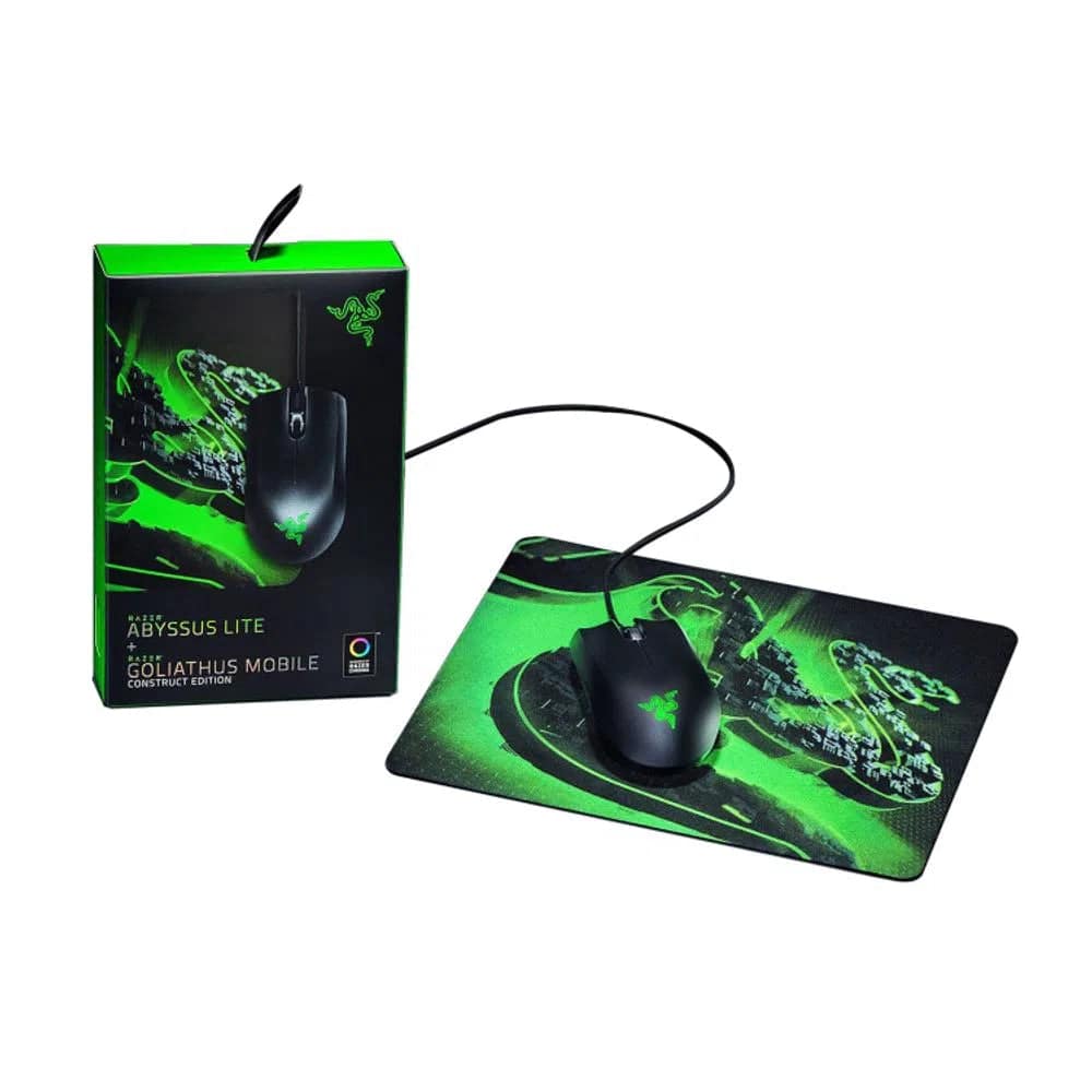 Mouse Razer Abyssus Lite + Mousepad Goliathus Mobile Constructor - Achorao