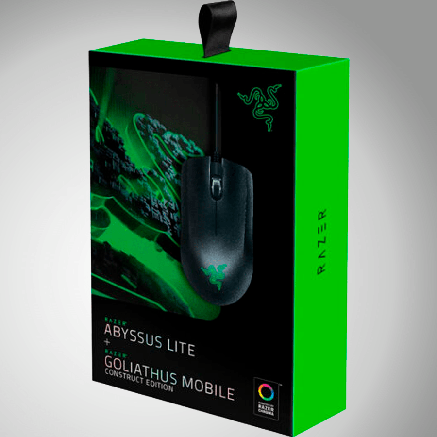 Mouse Razer Abyssus Lite + Mousepad Goliathus Mobile Constructor - Achorao