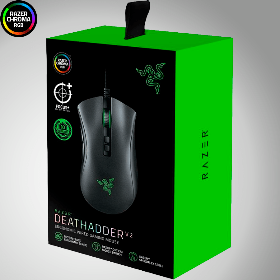 Mouse Razer Deathadder V2 20k DPI Focus +  Optical Switch