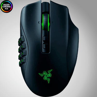 Mouse Razer Naga Pro Inalambrico Hyperspeed Focus+ Chroma Black