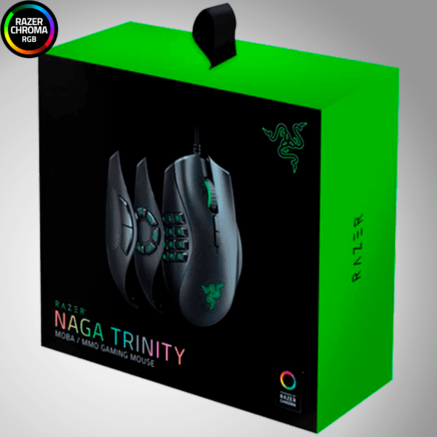 Mouse Razer Naga Trinity 16K DPI MMO MOBA Chroma Lateral Custom