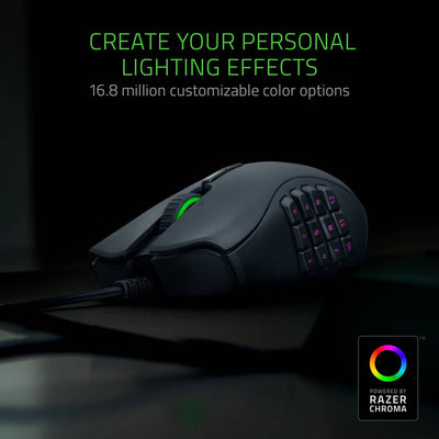 Mouse Razer Naga Trinity 16K DPI MMO MOBA Chroma Lateral Custom