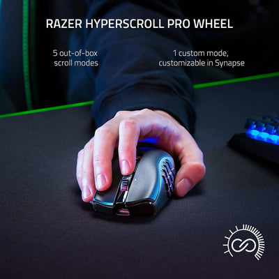 Mouse Razer Naga V2 Pro 30k dpi multi-dispositivo 150h wireless / Bt/ usb-c