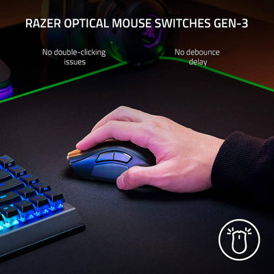 Mouse Razer Naga V2 Pro 30k dpi multi-dispositivo 150h wireless / Bt/ usb-c