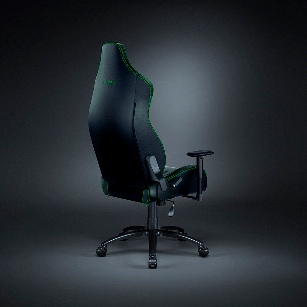 Silla Gamer Razer Iskur X Ergonómica p/ Largas Sesiones Black/Green