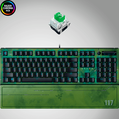 Teclado Razer Blackwidow V3 Halo Infinite Ed Mech Green Switch(P163B)