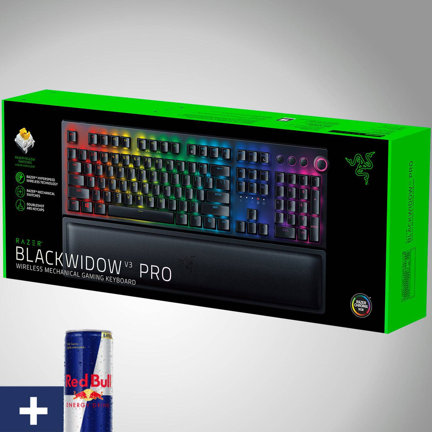 Teclado Razer Blackwidow V3 Pro Wireless RGB  Yellow Switch(P163B)