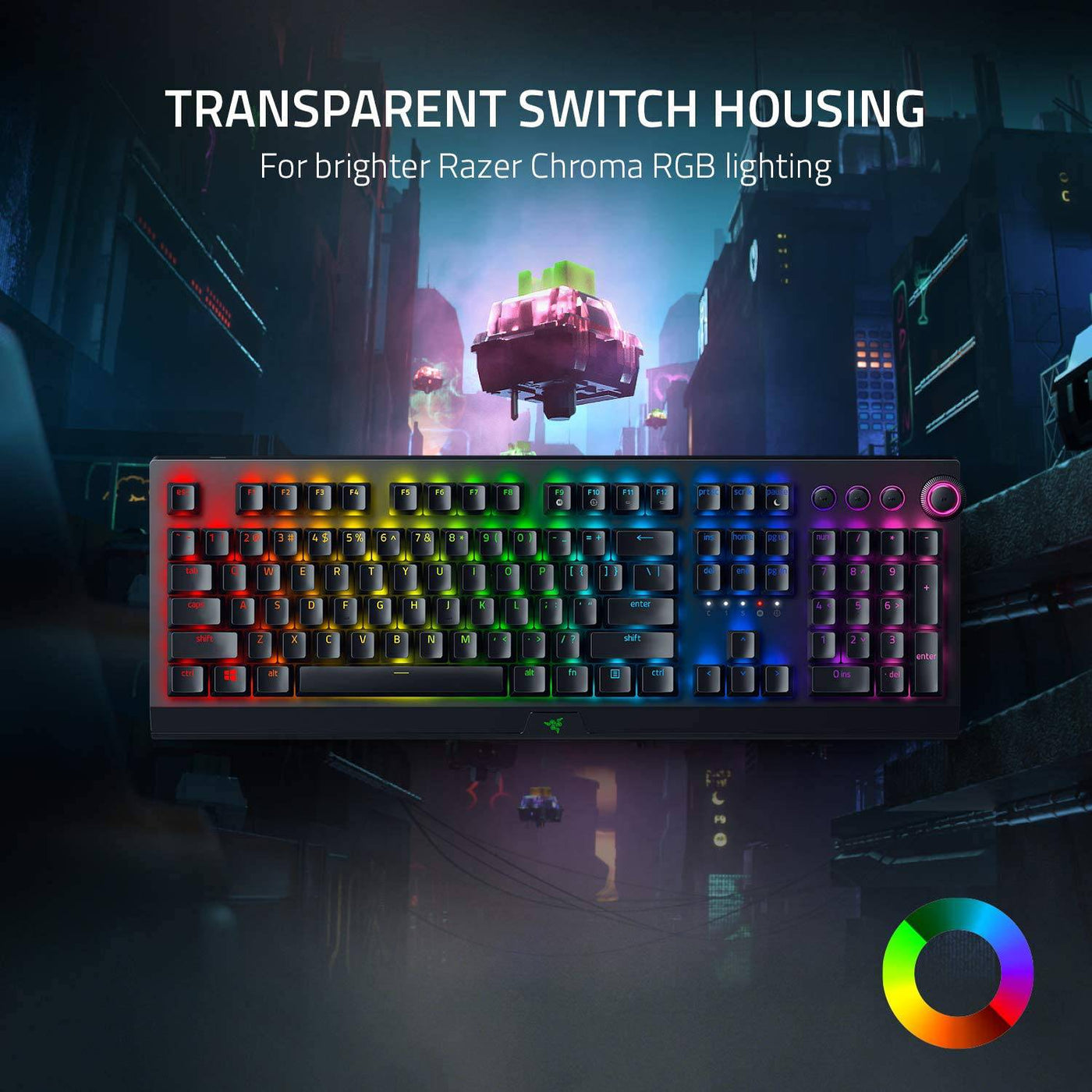 Teclado Razer Blackwidow V3 Pro Wireless RGB  Yellow Switch(P163B)