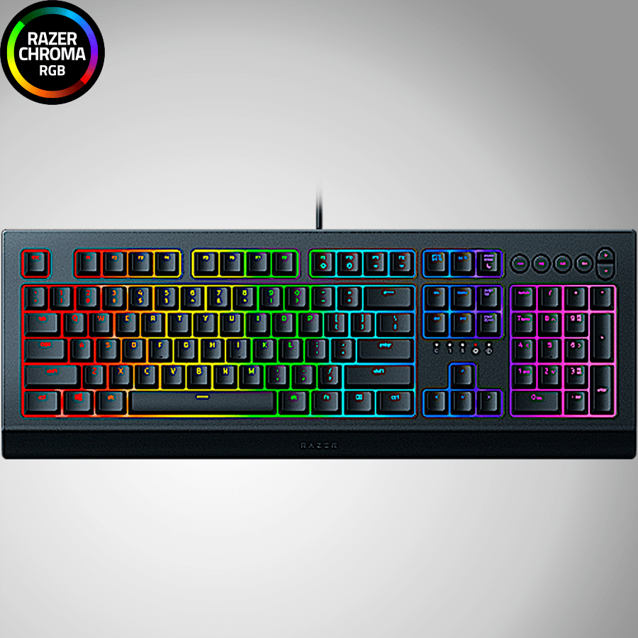 Teclado Razer Cynosa V2 Membrane Botones Media Chroma(P163B)