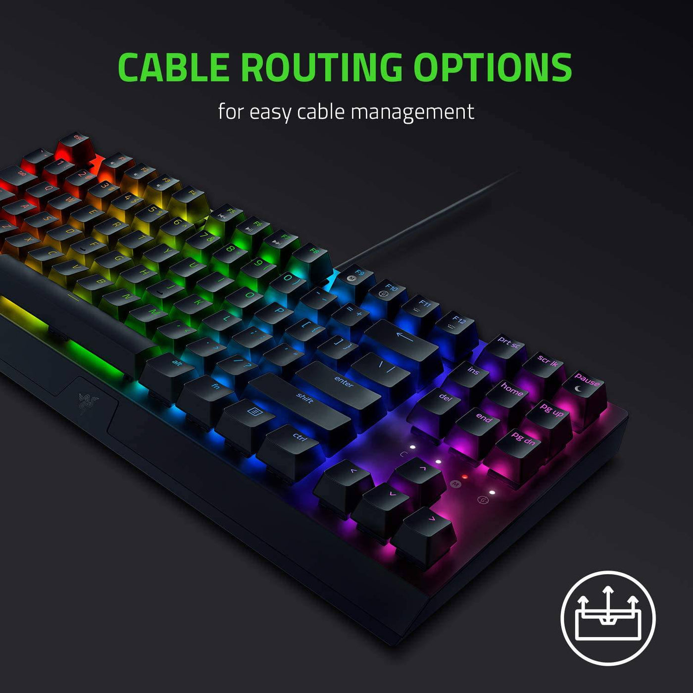 Teclado Sp  Razer Blackwidow V3 TKL RGB Mecánico Chroma green switch(P163B)